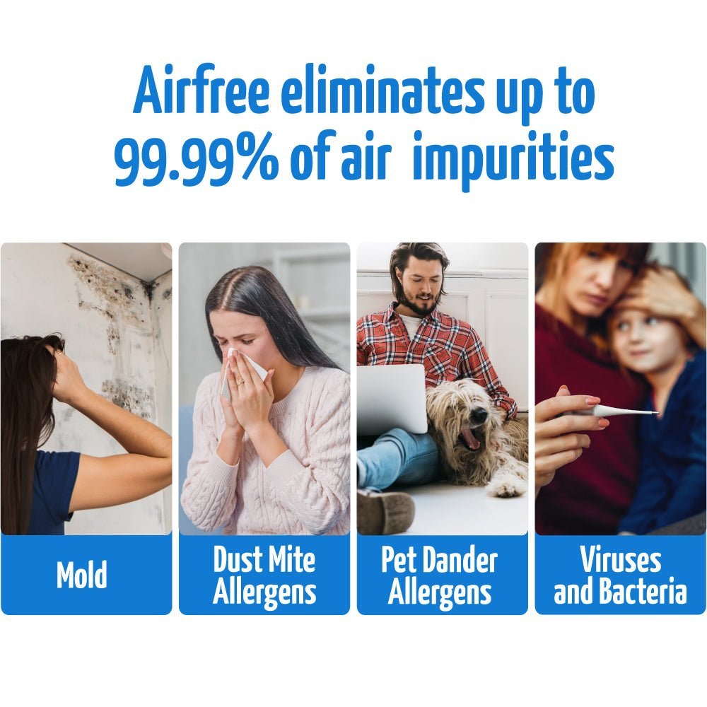 Airfree P3000 PLUS Air Purifier – Silent, Filterless, Compact Protection (650 ft²) - Pure n Natural Systems