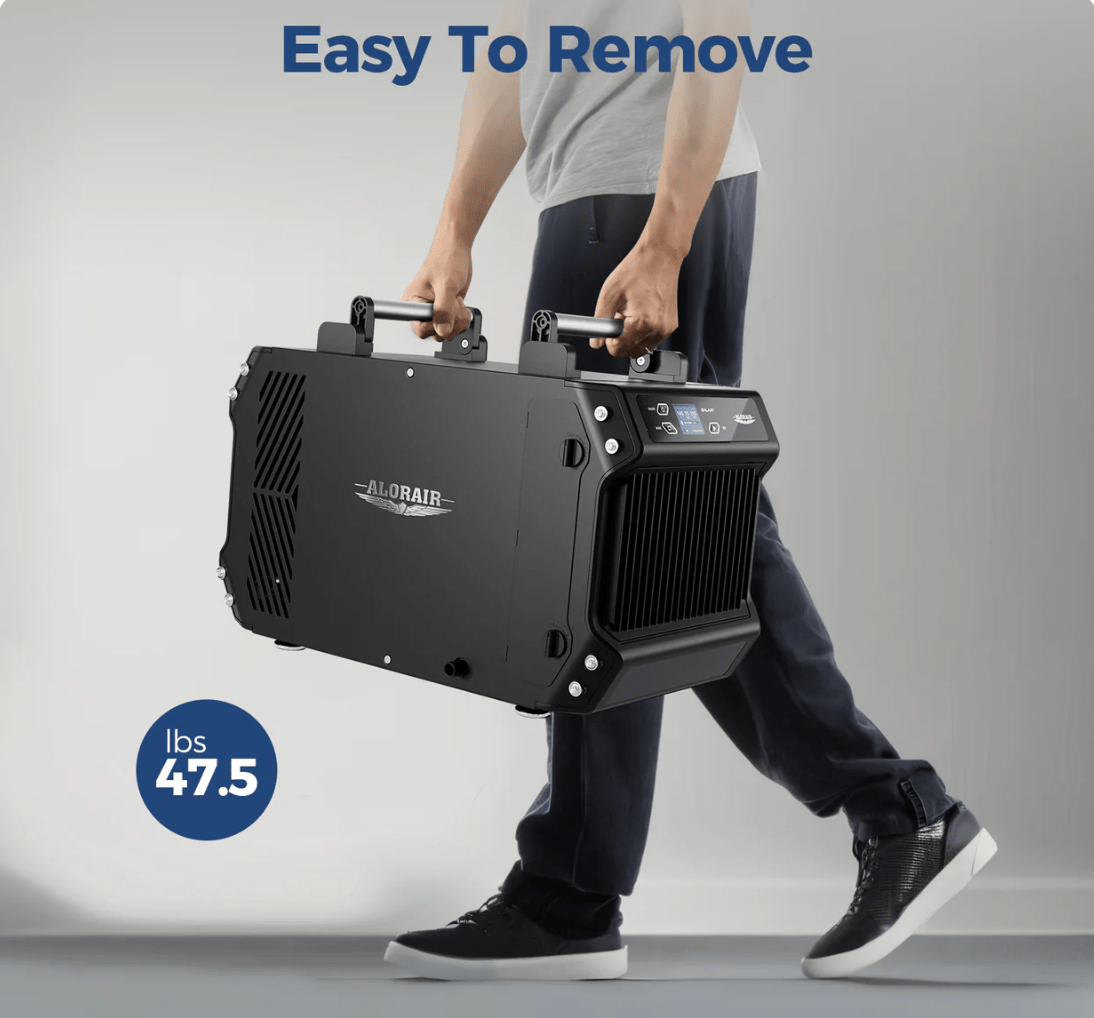 AlorAir Galaxy 60 | 145 PPD Crawlspace Dehumidifier Size for up to 1,800 Sq.Ft - Pure n Natural Systems