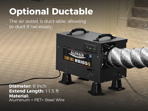 AlorAir Sentinel HDi65S Wi - Fi Dehumidifier – 120 PPD Commercial Unit with Built - In Pump for Efficient Moisture Control - Pure n Natural Systems