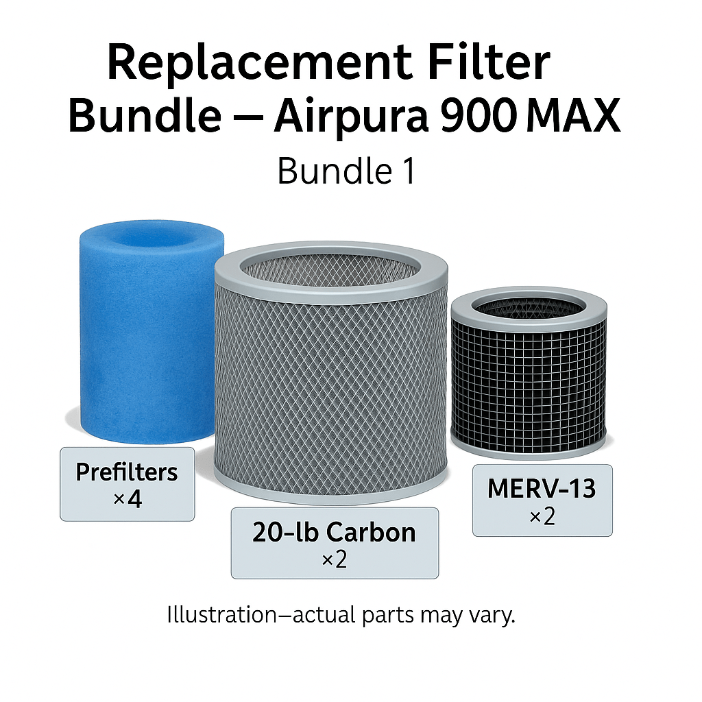 Replacement Filter Bundle for Airpura 900Max - Pure n Natural Systems