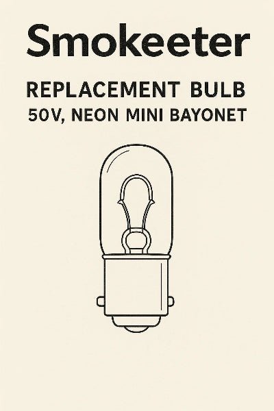 Smokeeter | Replacement Bulb, 50V, Neon Mini Bayonet - Pure n Natural Systems
