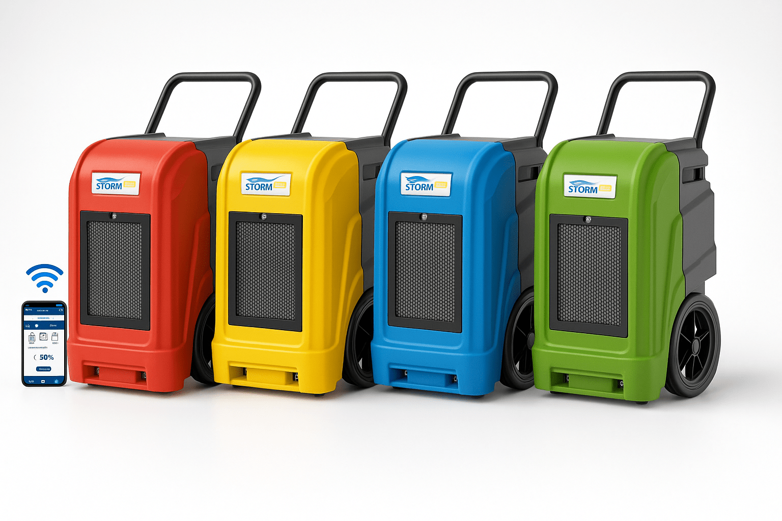 Storm ULTRA Commercial Dehumidifier | 90 PPD Built - In Pump, Wi - Fi App - Pure n Natural Systems