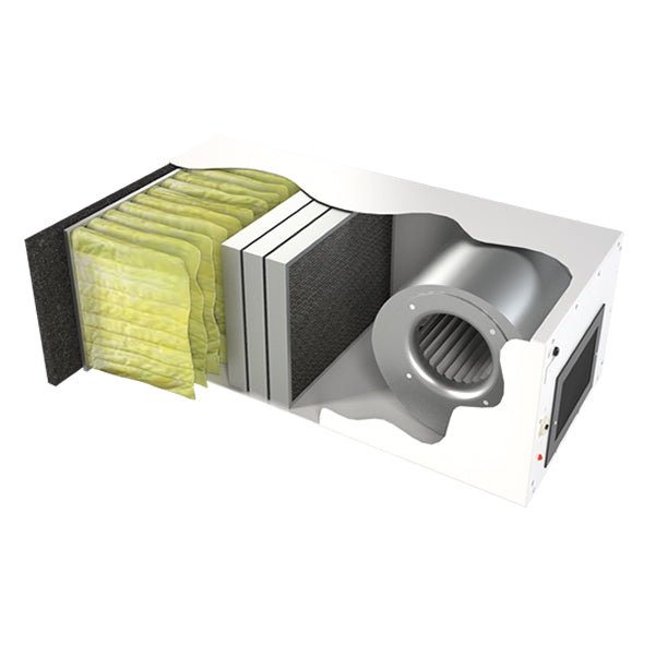 CleanLeaf CL1100 - C21 Air Filtration System with 21 lbs. of Carbon - 900 CFM - SMOKE + ODOR REMOVAL - Pure n Natural Systems