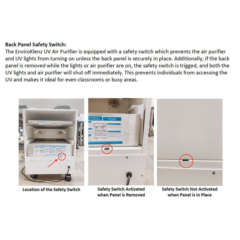 EnviroKlenz UV | Portable HEPA Air Purifier with Germicidal Ultraviolet Light - Pure n Natural Systems