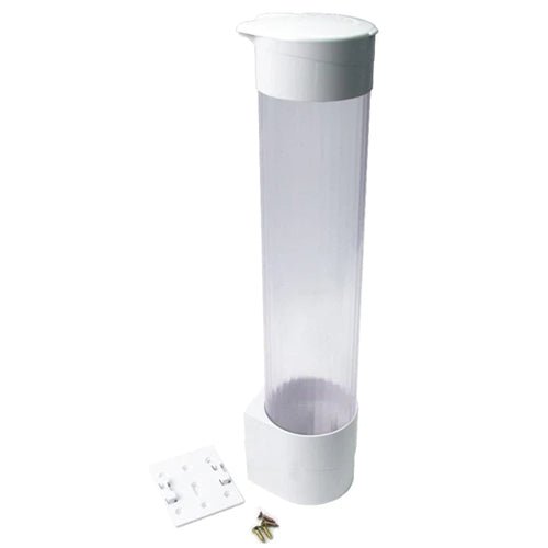 Oasis Water Coolers | Plastic Cup Dispenser - White or Black - Pure n Natural Systems
