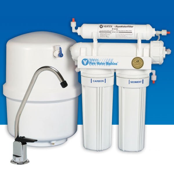 PT - 4.0 - 36 GPD Vertex PureWaterMachine 4 - Stage Reverse Osmosis Water Purifier - Pure n Natural Systems