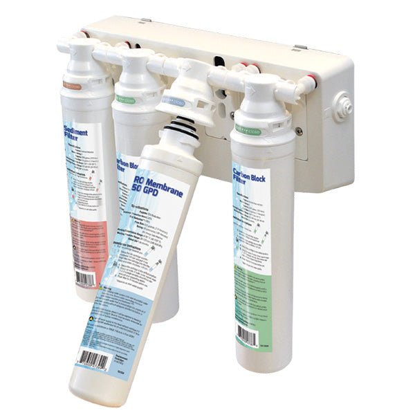 Membrane Solutions 4-Stage Reverse Osmosis System – 50 GPD RO Membrane Replacement Filter Set