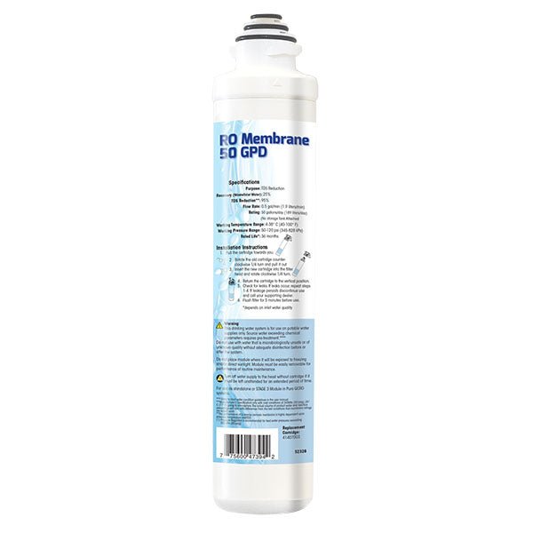 PURE | Quick Connect 50 GPD Reverse Osmosis Membrane - 41407003 - Pure n Natural Systems