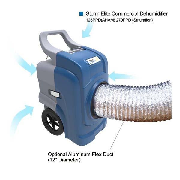 Storm ELITE Dehumidifier | 125 Pint High Capacity Restoration Dehumidifier - Pure n Natural Systems