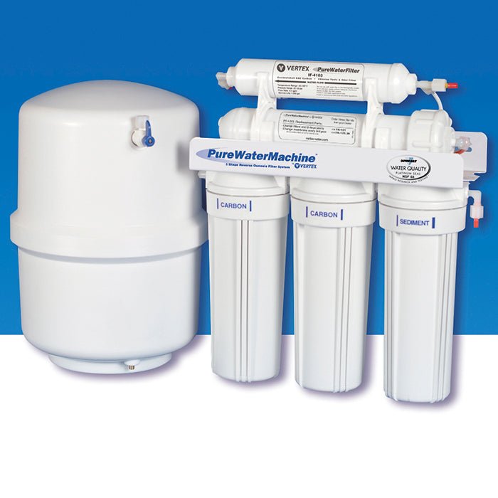 Vertex PT - 505 | 50 GPD 5 - Stage Certified RO Water System with Optional UV - Pure n Natural Systems