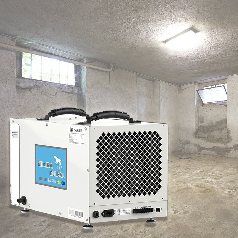 Watchdog NXT60 Dehumidifier | 60 Pint Basement & Crawl Space Dehumidifier by Seaira Global | 11,000 cu. ft. Areas - Pure n Natural Systems