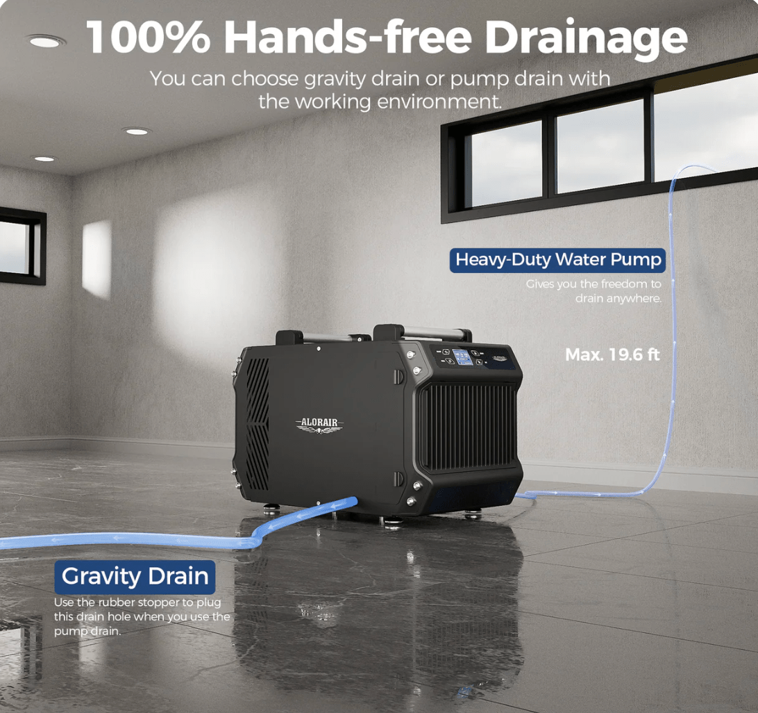 AlorAir Galaxy 85P 180 PPD Crawlspace Dehumidifiers Size for 2,300sq ft - Pure n Natural Systems