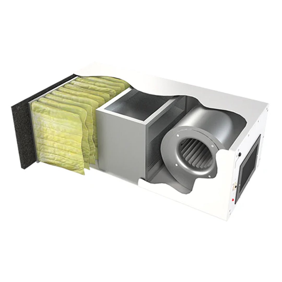 CleanLeaf CL1100 - C18 Air Filtration System with 18 lbs. of Carbon - 950 CFM - SMOKE + ODOR REMOVAL - Pure n Natural Systems