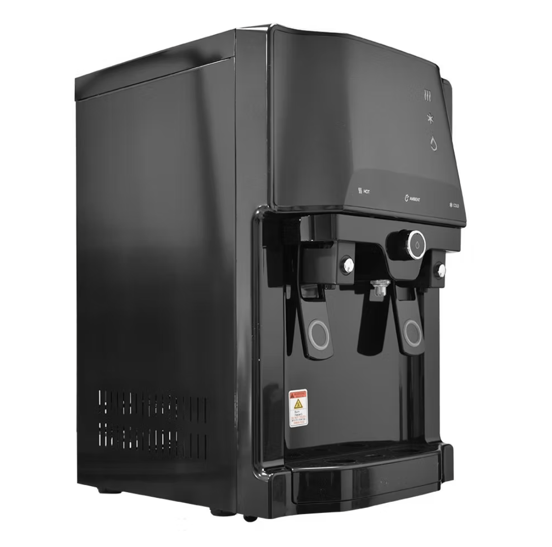 H2O-2250 Counter Top Bottleless Water Dispenser with 2.5 Gallon Cold Tank - Hot, Cold, and Ambient Water Settings - Pure n Natural Systems