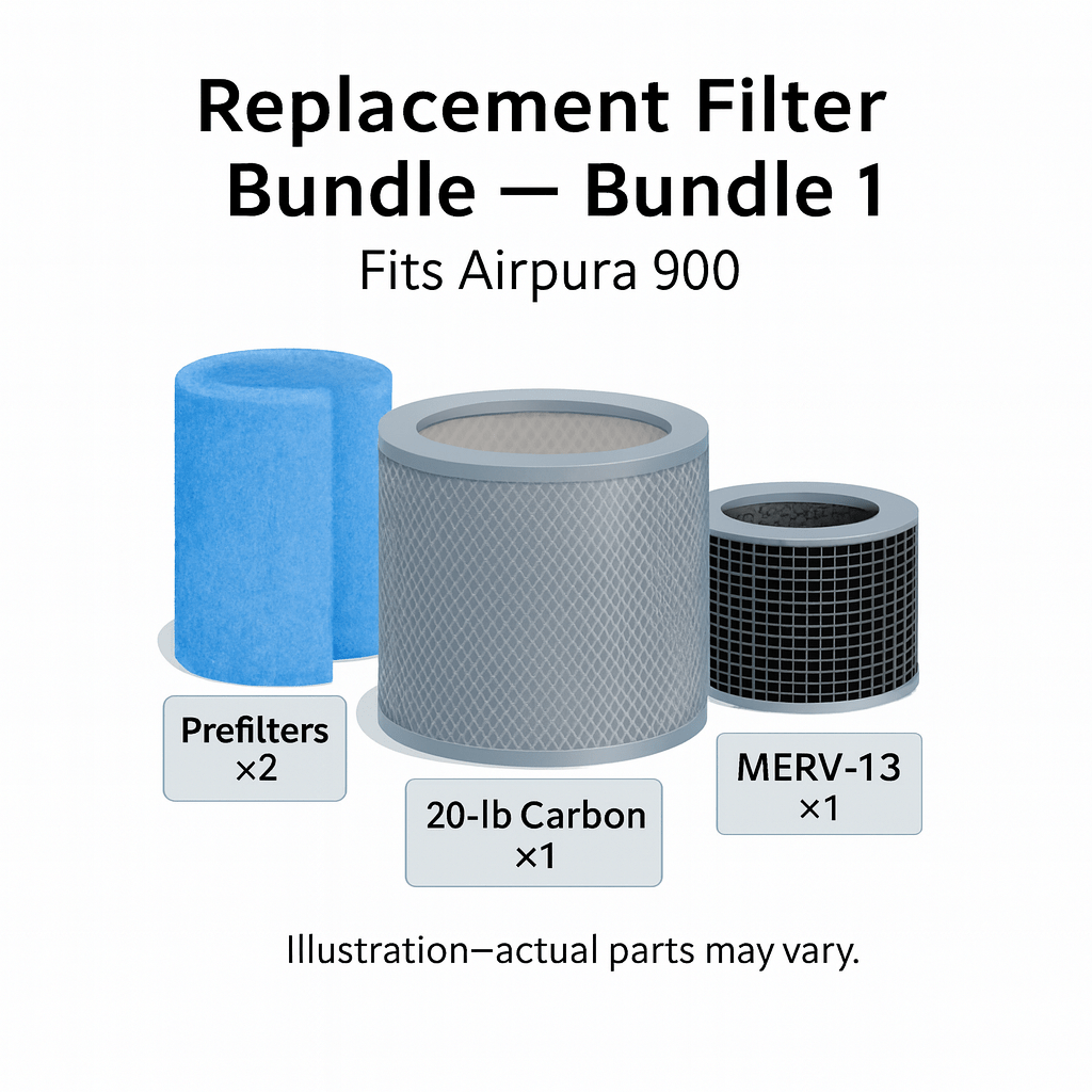Replacement Filter Bundle for Airpura 900 - Pure n Natural Systems