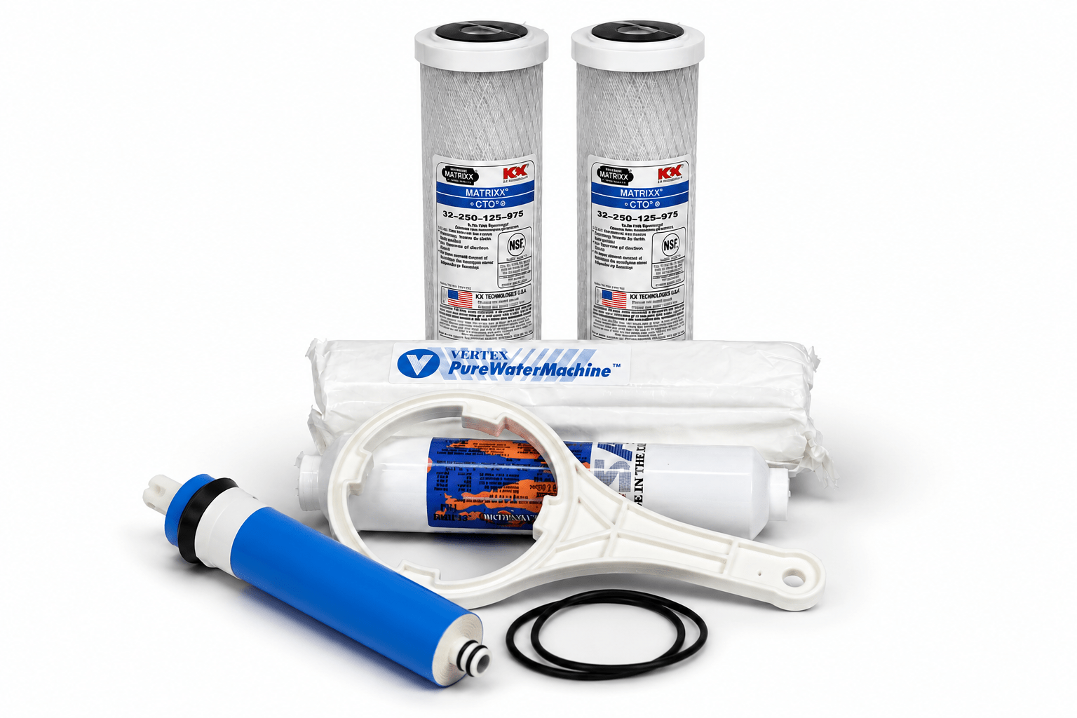Vertex FK-101 + RO Membrane Complete Annual Filter Kit - Pure n Natural Systems
