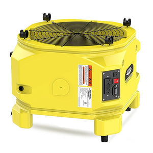 Zeus Extreme is a high velocity air mover for restoration applications
