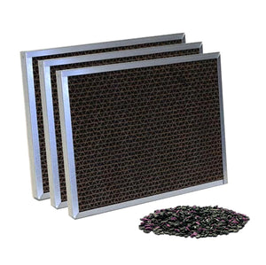 1-Year Filter Bundle - 3-Pack AirMac Replacement 420-Blend Carbon Filters - Carbon material showing