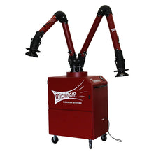 Task Master TM-1000 Source Capture Dust Collector and Fume Extractor Shown with OPTIONAL Dual Arm Configuration