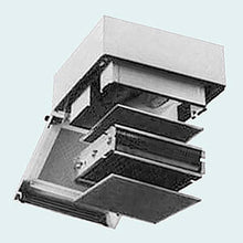 Filters are easily accessible in the CASE-1000 Electronic Ceiling Mount Air Cleaner