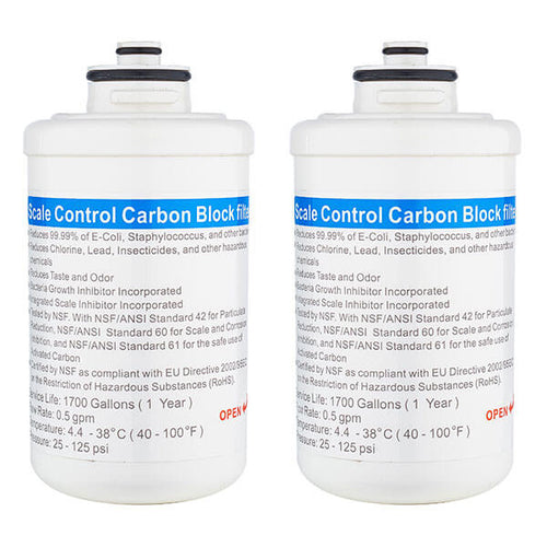 Replacement Dual Stage Carbon Filters for the H2O-PRO Countertop Bottleless Water Cooler