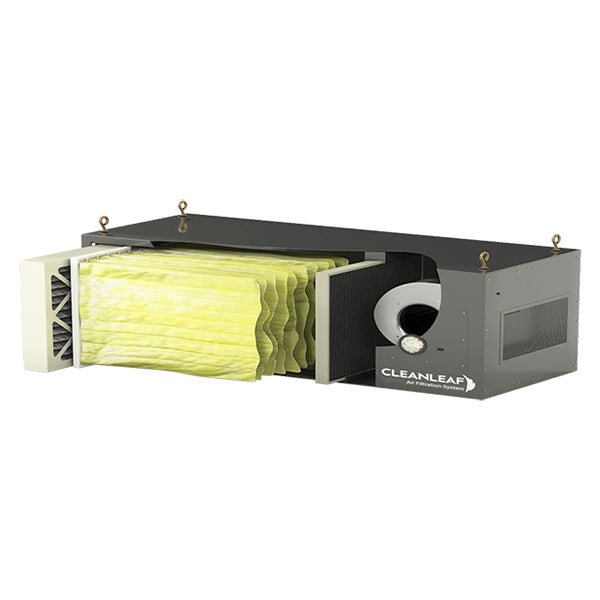 CleanLeaf CL1250 - DC7 Ductable Air Cleaner - 1000 CFM - SMOKE + LIGHT ODOR REMOVAL - Pure n Natural Systems
