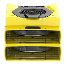 Zeus 900 air mover is stackable.