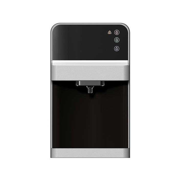 H2O-850 Countertop Water Dispenser with Hot, Cold and Room Temp Drinking Water in Silver/Black