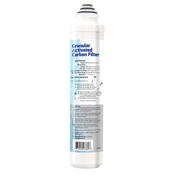 PURE | Quick Connect GAC Granular Activated Carbon Filter - 41407004 - Pure n Natural Systems