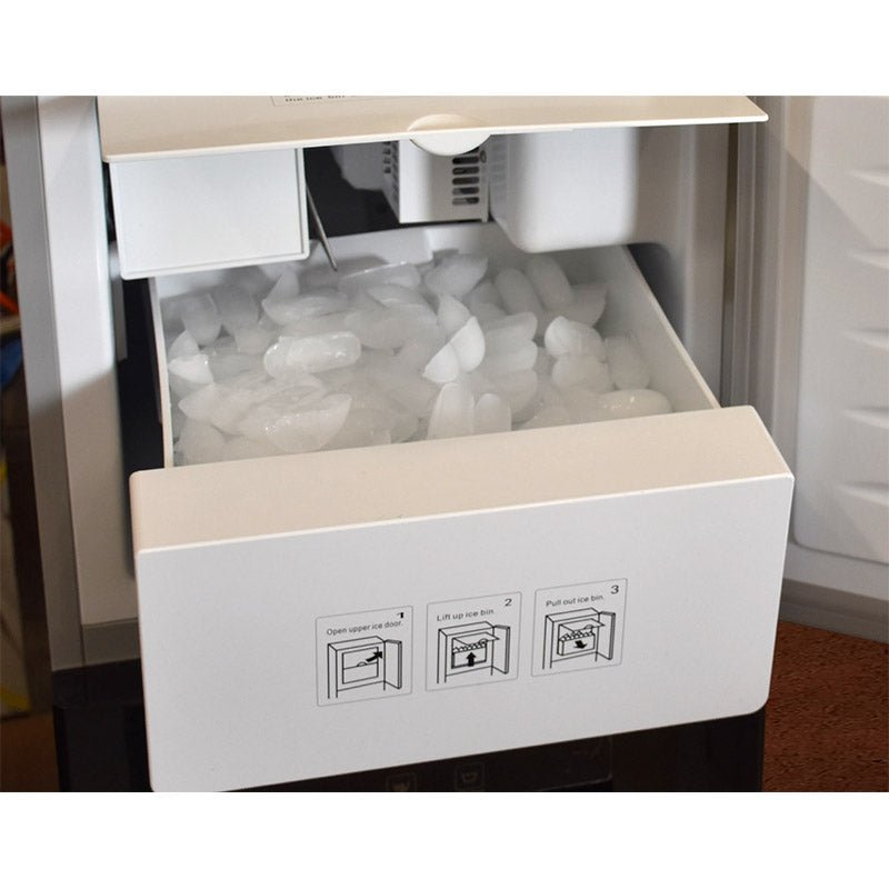 PWC - 850 | Vertex Countertop Ice Maker + Water Dispenser Produces 20 Pounds of Ice Per Day - Pure n Natural Systems