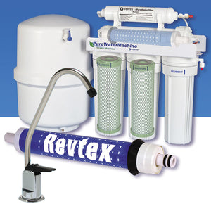 50 GPD 5-Stage Reverse Osmosis Water Purifier with Green Filters and Faucet