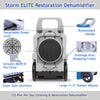 Storm ELITE 125 PPD high capacity dehumidifier includes several useful features