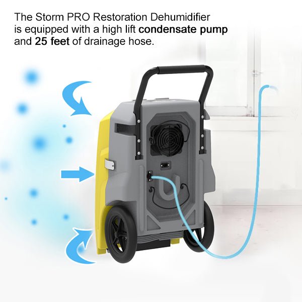 Storm PRO | SMART 85 Pint Portable Restoration Dehumidifier - Pure n Natural Systems