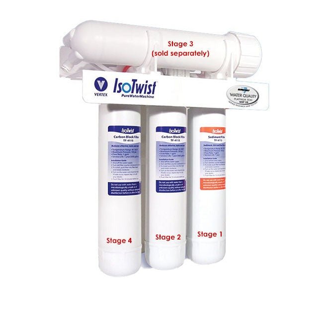 Vertex ISOTwist | Advanced Reverse Osmosis Annual Filter Kit - Pure n Natural Systems