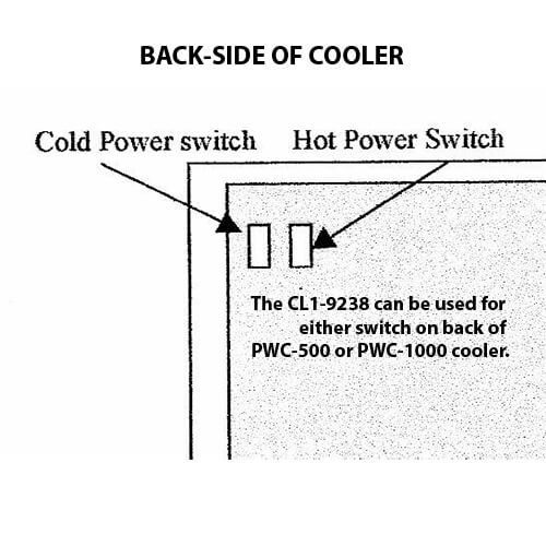 Vertex PureWaterCooler - Replacement ON / OFF Switch - Pure n Natural Systems