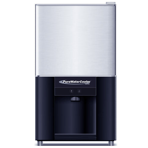 The Vertex PWC-850 Residential Countertop Ice Maker and Water Dispenser is a contemporary and stylish ice producing appliance
