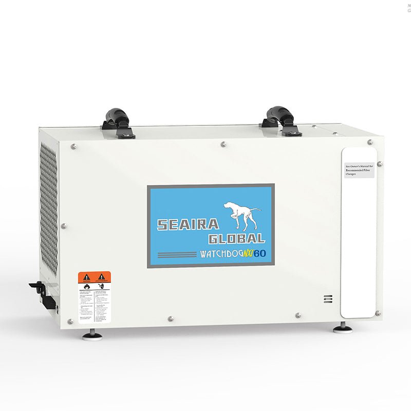Watchdog NXT60 Dehumidifier | 60 Pint Basement & Crawl Space Dehumidifier by Seaira Global | 11,000 cu. ft. Areas - Pure n Natural Systems