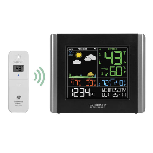 Remote Monitoring Weather Station Features Indoor & Outdoor Temperature and Humidity